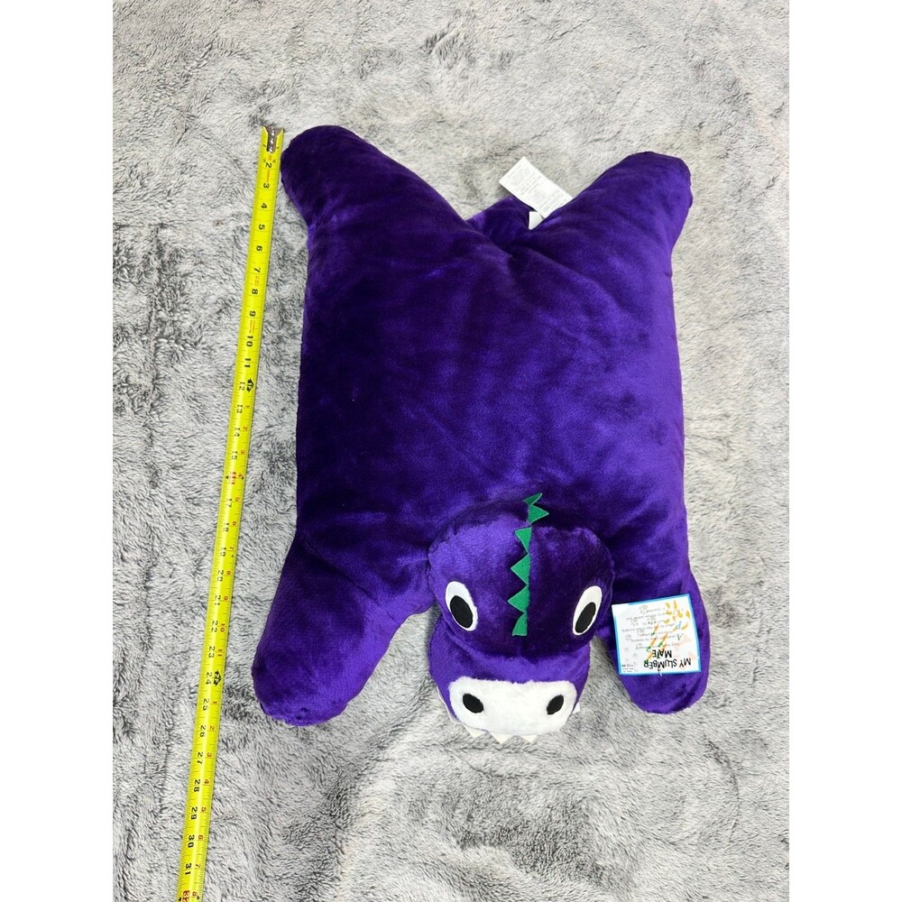 NOS VTG 80s My Slumber Mate Plush Dragon Pillow RARE Walmart With Tags NEW 23" - Picture 3 of 10